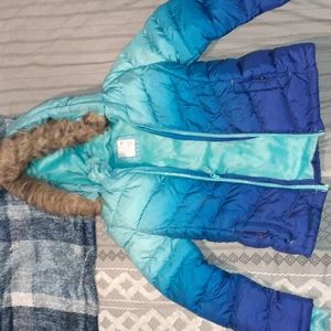 Blue ombre Winter jacket